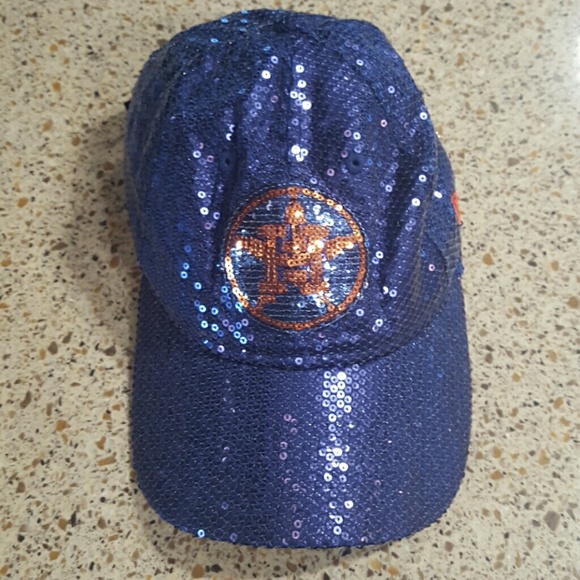 sequin astros hat